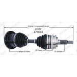 Order Arbre CV neuf by WORLDPARTS - 179034 For Your Vehicle