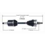 Order Arbre CV neuf by WORLDPARTS - 179036 For Your Vehicle