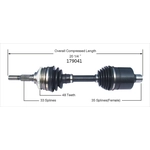 Order Arbre CV neuf by WORLDPARTS - 179041 For Your Vehicle