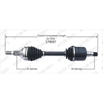 Order Arbre CV neuf by WORLDPARTS - 179097 For Your Vehicle