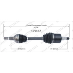 Order Arbre CV neuf by WORLDPARTS - 179167 For Your Vehicle