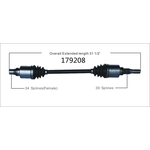 Order Arbre CV neuf by WORLDPARTS - 179208 For Your Vehicle