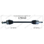 Order Arbre CV neuf by WORLDPARTS - 179310 For Your Vehicle