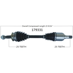 Purchase New CV Shaft by WORLDPARTS - 179331