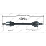 Order Arbre CV neuf by WORLDPARTS - 189083 For Your Vehicle