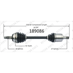 Order Arbre CV neuf by WORLDPARTS - 189086 For Your Vehicle