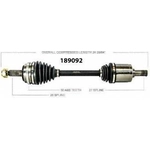 Order Arbre CV neuf by WORLDPARTS - 189092 For Your Vehicle