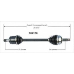 Order Arbre CV neuf by WORLDPARTS - 189178 For Your Vehicle