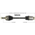 Order Arbre CV neuf by WORLDPARTS - 189244 For Your Vehicle