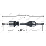 Order New CV Shaft by WORLDPARTS - 219035 For Your Vehicle