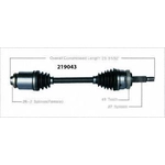 Order Arbre CV neuf by WORLDPARTS - 219043 For Your Vehicle