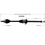 Order WORLDPARTS - 229030 - New CV Shaft For Your Vehicle