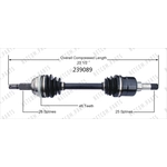 Order Arbre CV neuf by WORLDPARTS - 239089 For Your Vehicle