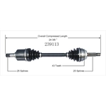 Order Arbre CV neuf by WORLDPARTS - 239113 For Your Vehicle