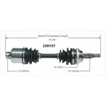 Order Arbre CV neuf by WORLDPARTS - 239157 For Your Vehicle