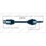 Order Arbre CV neuf by WORLDPARTS - 239180 For Your Vehicle