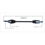 Order Arbre CV neuf by WORLDPARTS - 239181 For Your Vehicle