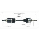 Order New CV Shaft by WORLDPARTS - 259015 For Your Vehicle