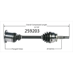 Order Arbre CV neuf by WORLDPARTS - 259203 For Your Vehicle