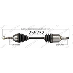 Order New CV Shaft by WORLDPARTS - 259232 For Your Vehicle