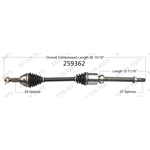 Order Arbre CV neuf by WORLDPARTS - 259362 For Your Vehicle