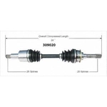 Order WORLDPARTS - 309020 - Arbre CV neuf For Your Vehicle