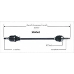 Order Arbre CV neuf by WORLDPARTS - 309061 For Your Vehicle