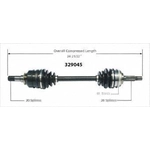 Order New CV Shaft by WORLDPARTS - 329045 For Your Vehicle