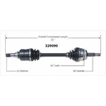 Order Arbre CV neuf by WORLDPARTS - 329090 For Your Vehicle