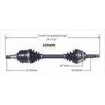 Order New CV Shaft by WORLDPARTS - 329099 For Your Vehicle