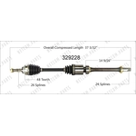 Order Arbre CV neuf by WORLDPARTS - 329228 For Your Vehicle