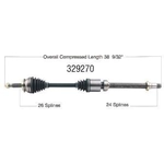 Order Arbre CV neuf by WORLDPARTS - 329270 For Your Vehicle