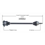 Order New CV Shaft by WORLDPARTS - 349002 For Your Vehicle