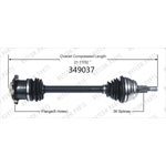 Order Arbre CV neuf by WORLDPARTS - 349037 For Your Vehicle