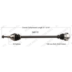 Order New CV Shaft by WORLDPARTS - 349112 For Your Vehicle