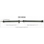 Order Assemblage d'arbre d'entraînement by WORLDPARTS - DS16038 For Your Vehicle