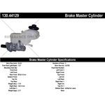 Order New Master Cylinder by CENTRIC PARTS - 130.44129 For Your Vehicle