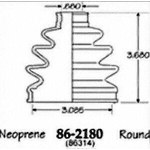 Order Ensemble de Soufflet de Joint Homocinétique extérieur by EMPI - 86-2180D For Your Vehicle