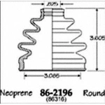 Order Ensemble de Soufflet de Joint Homocinétique extérieur by EMPI - 86-2196D For Your Vehicle