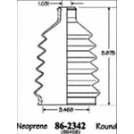 Order Ensemble de Soufflet de Joint Homocinétique extérieur by EMPI - 86-2342D For Your Vehicle