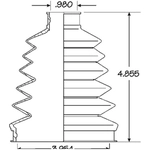 Order Ensemble de Soufflet de Joint Homocinétique extérieur by EMPI - 86-2352D For Your Vehicle