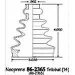 Order Ensemble de Soufflet de Joint Homocinétique extérieur by EMPI - 86-2365D For Your Vehicle