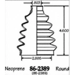 Order Ensemble de Soufflet de Joint Homocinétique extérieur by EMPI - 86-2389D For Your Vehicle