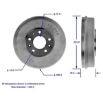 Order BENDIX GLOBAL - PDR0735 - Brake Drum For Your Vehicle