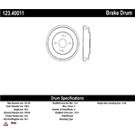 Order Rear Brake Drum by CENTRIC PARTS - 123.40011 For Your Vehicle