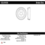 Order Tambour de frein arrière by CENTRIC PARTS - 123.61035 For Your Vehicle