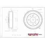 Order Tambour de frein arrière by EUROROTOR - HYD93 For Your Vehicle