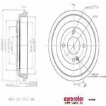 Order Rear Brake Drum by EUROROTOR - HYD96 For Your Vehicle