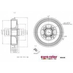 Order Tambour de frein arrière by EUROROTOR - NID50 For Your Vehicle