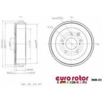 Order Tambour de frein arrière by ULTRA - NID33 For Your Vehicle